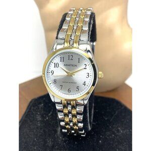 Armitron Women's Watch 75-5304TTB Quartz Silver Dial 2-Tone Stainless Steel 26mm